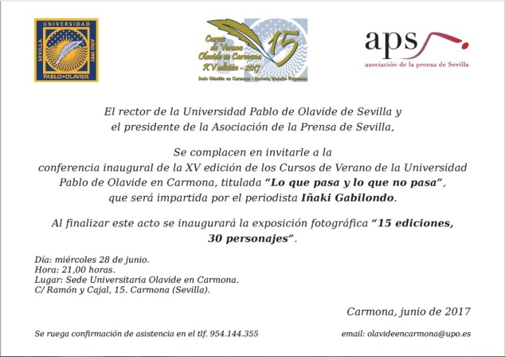 Conferencia inaugural UPO