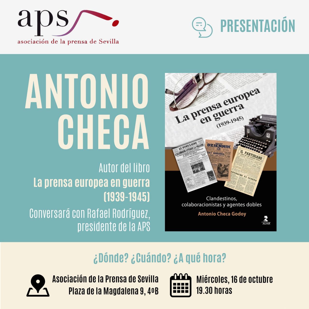 Presentación libro 'La prensa europea en guerra'